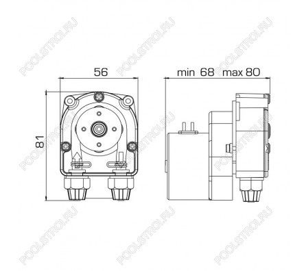 Насос дозир. перистальтический F PER 6.0-1 12VDC SANT