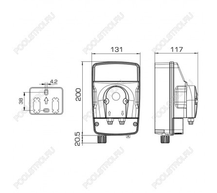 Авт.станция дозир и контр. eMYPOOL  RX PER 3.0L-3.0 230V SANT