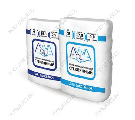 Песок стеклянный Aquaviva, фракция 0.5 - 1.5 мм, 20 кг