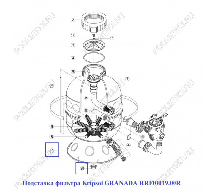 Подставка для фильтра Kripsol GRANADA RRFI0019.00R