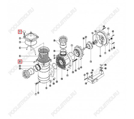 Винт для крышки насоса Krispol KAN/KAP (RPUM0001.04R)
